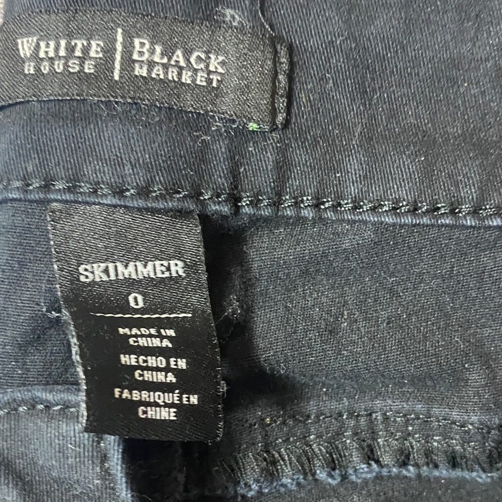 WHBM Black Skimmer Jeans Sz O